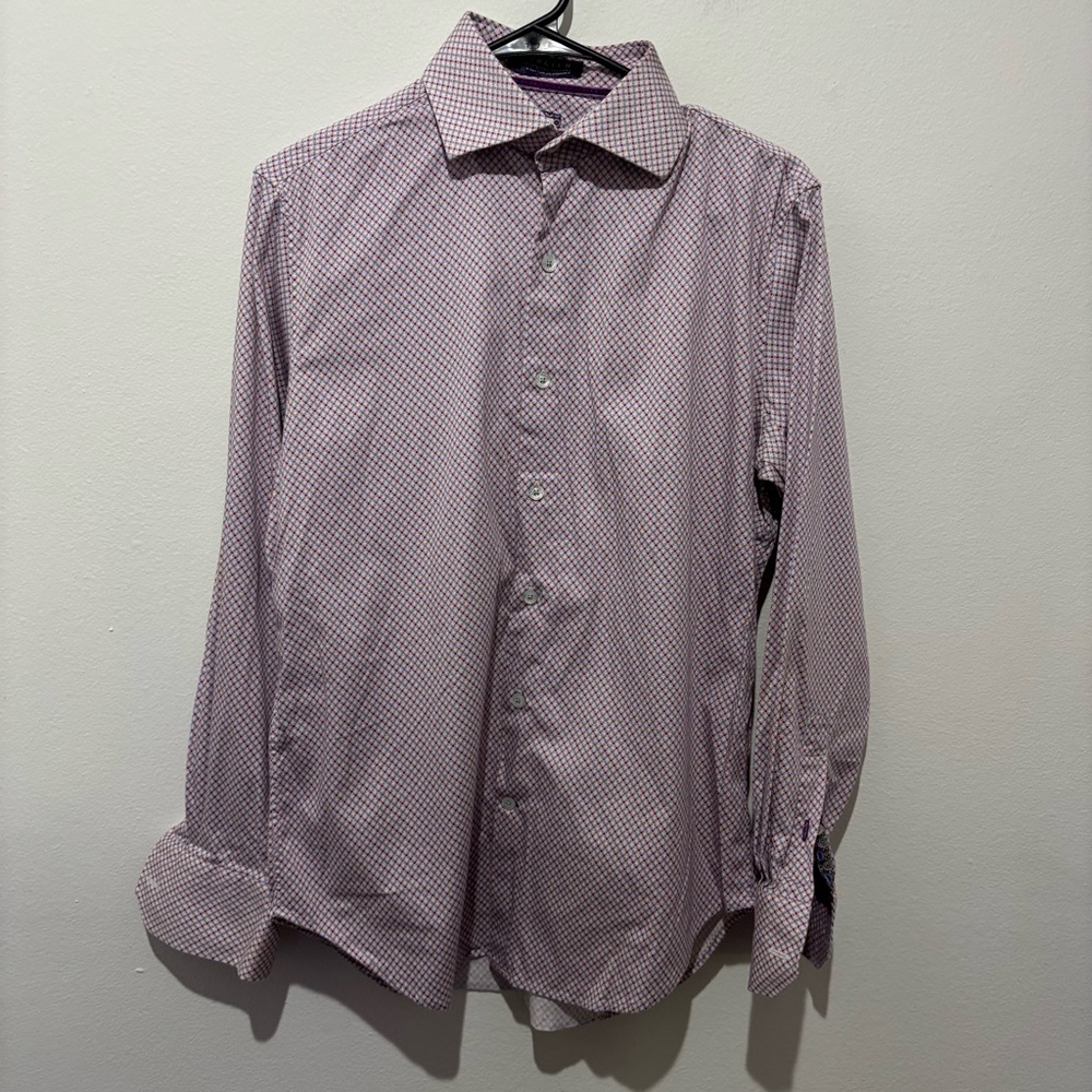 Robert Graham Modern Dress Shirt Size Small (15)